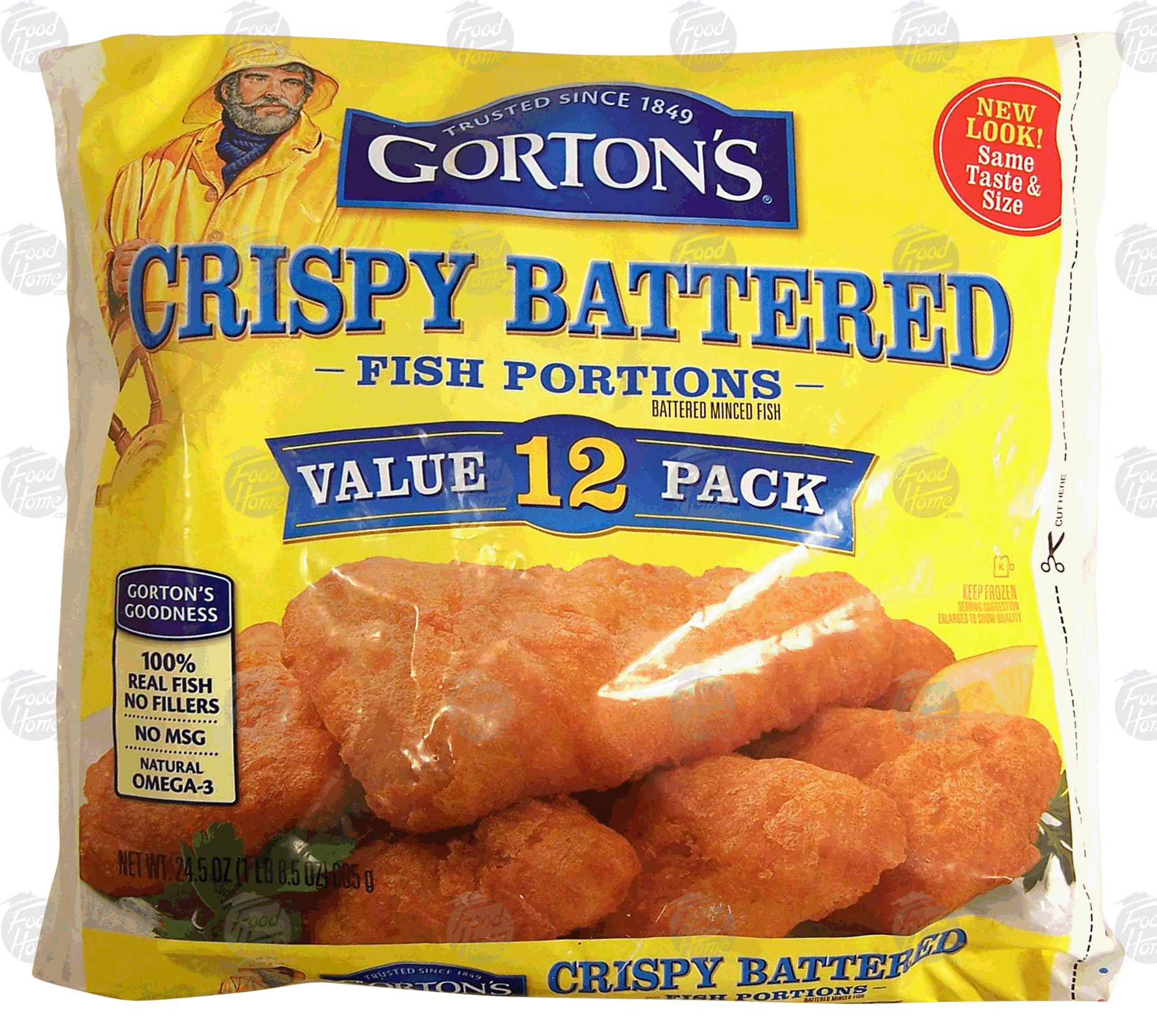 Gorton's Fish Portions Batter Dipped 12 Ct Value Pk Full-Size Picture